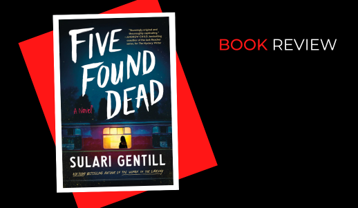 Cover art for Five Found Dead showing a lit window at night, with a silhouetted figure