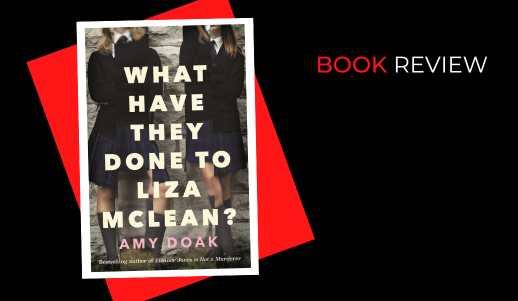 Cover art from What Have they done to Liza mcLean. on a black and red background